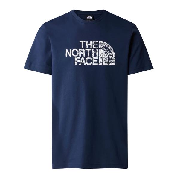 The North Face M S/S WOODCUT DOME TEE Erkek T-Shirt NF0A87NX8K21
