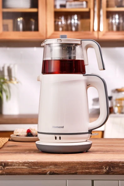 Homend Royaltea 1745H 1800 W Cam Demlikli Çay Makinesi - 2