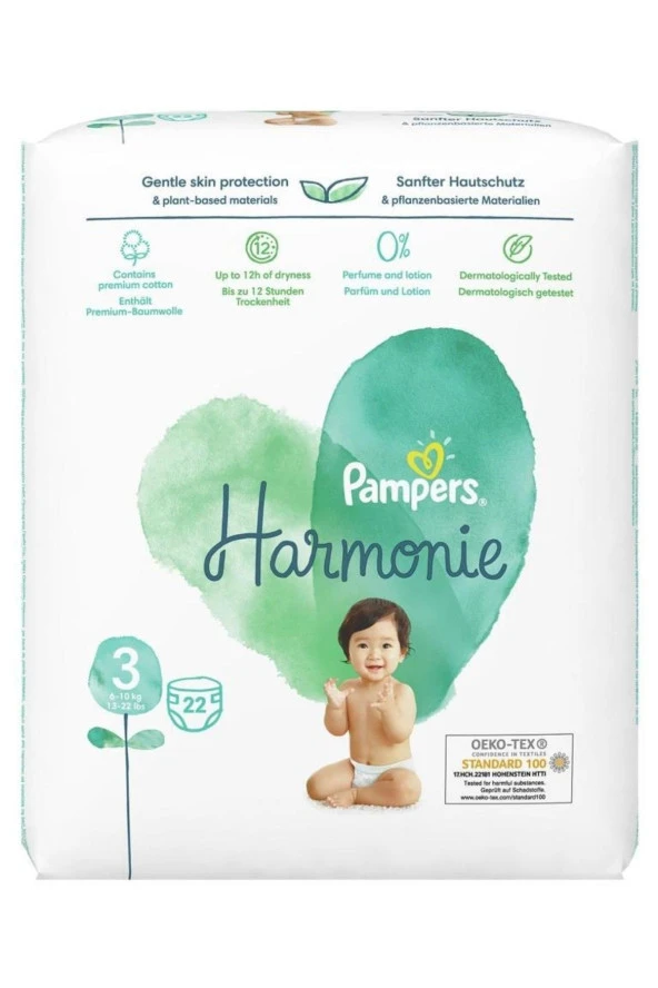 Prima Pampers Harmonie Bebek Bezi 3 Beden 22 Adet