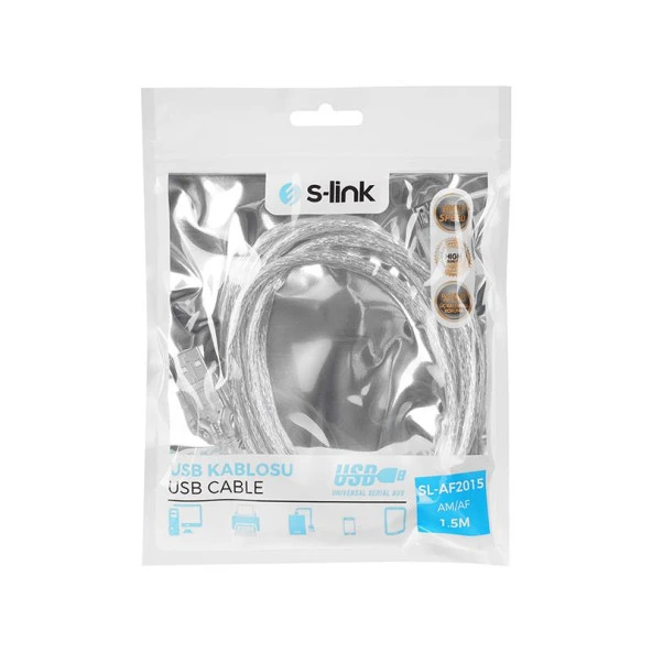 S-Link USB Uzatma Kablo 1.5 Metre - 3