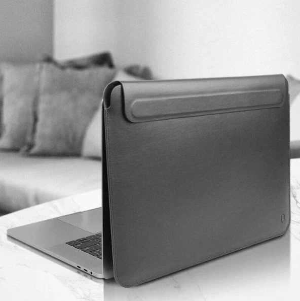 Wiwu Skin Pro Slim Stand Sleeve For 16  Inc  Laptop Stand -Siyah - Resim 2