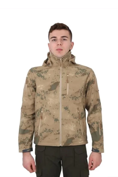 Single Sword Su Geçirmez Outdoor Softshell Taktik Erkek Mont - 5