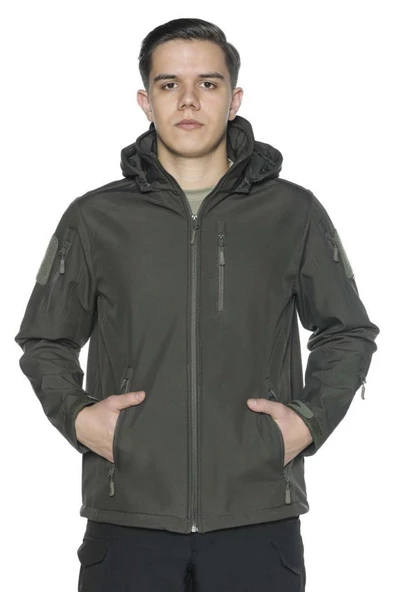 Single Sword Su Geçirmez Outdoor Softshell Taktik Erkek Mont - 9