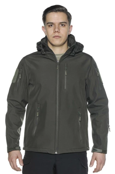 Single Sword Su Geçirmez Outdoor Softshell Taktik Erkek Mont - 10