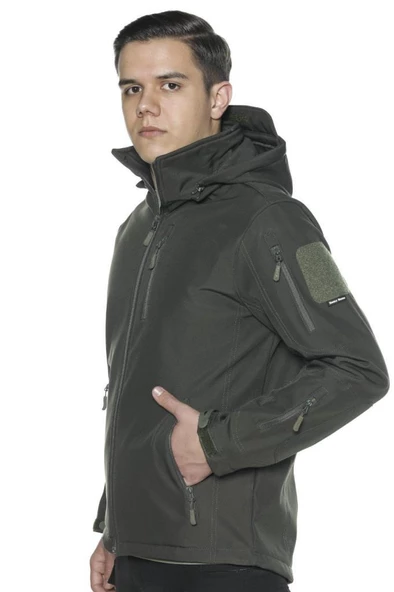 Single Sword Su Geçirmez Outdoor Softshell Taktik Erkek Mont - 11
