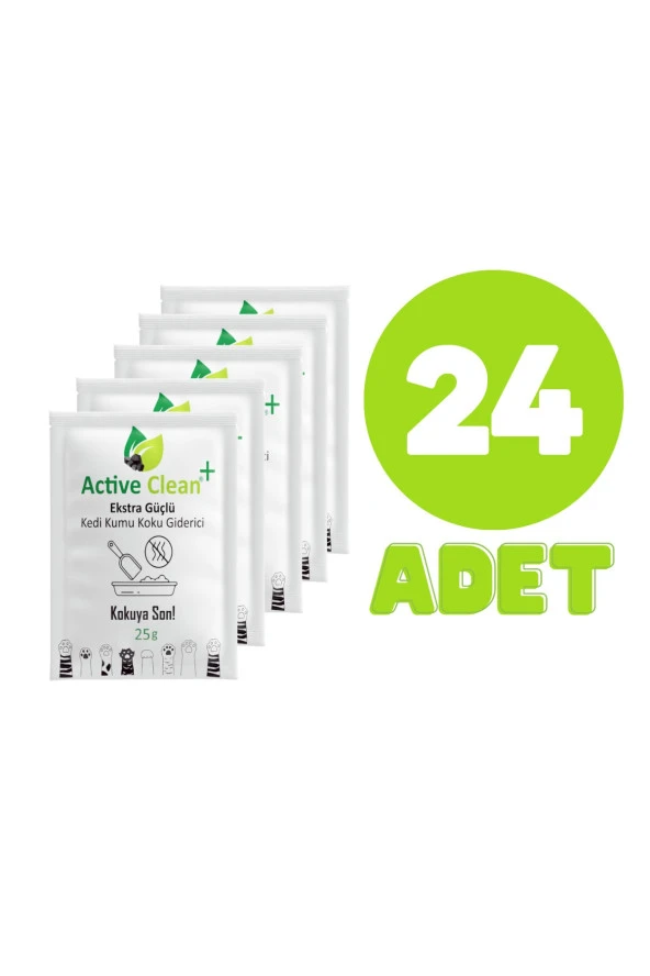 Active Clean Kedi Kumu Koku Giderici 25 G 24lü Set