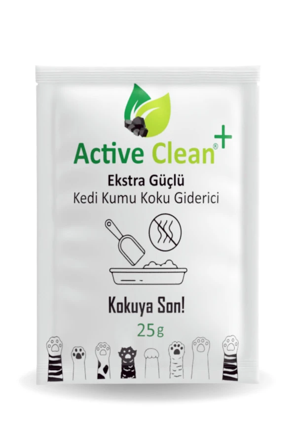 Active Clean Plus 25 gr Hindistan Cevizli Organik Kedi Kumu Koku Giderici