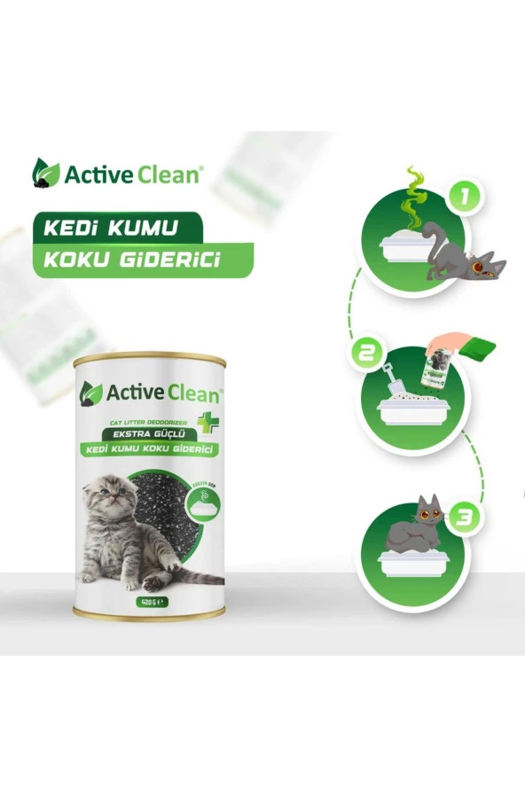 Active Clean Plus Kedi Kumu Koku Giderici 420 Gr - 2