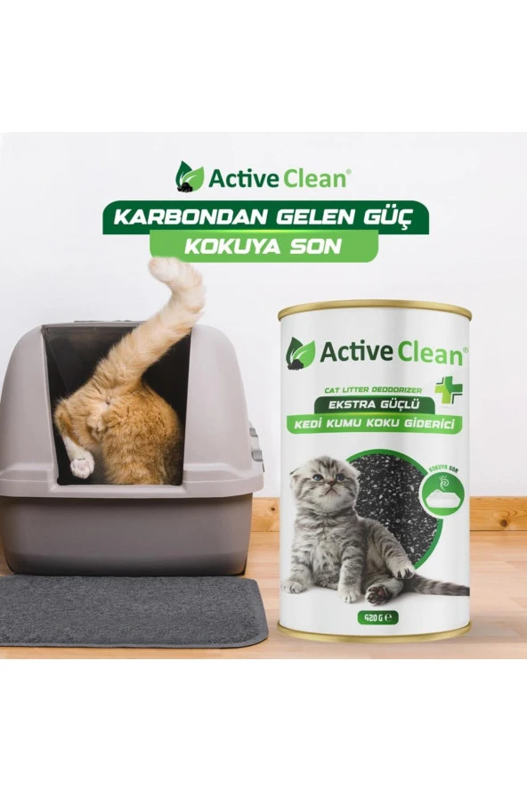 Active Clean Plus Kedi Kumu Koku Giderici 420 Gr - 4