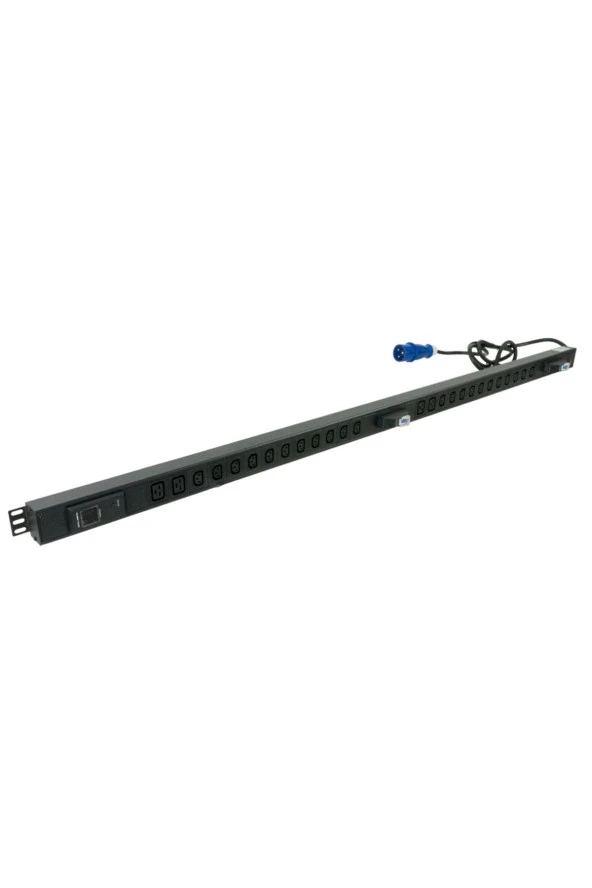 1U 22 Adt C13- 4 Adt C19 Soket 2 Parça 16A Devre Kesicili PDU - 3