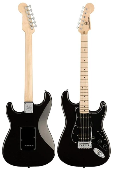 Maxword MAP-35BK Maple Klavye SSH Profesyonel Elektro Gitar Seti - Resim 4