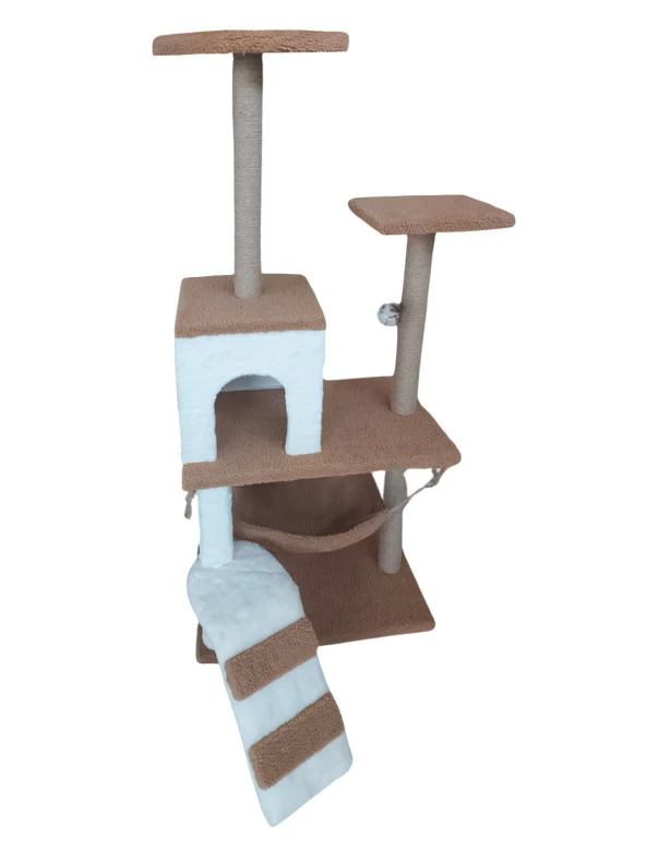 Hamaklı Kedi Evi Kedi Tırmalama Evi Ve Oyun Platformu - 4