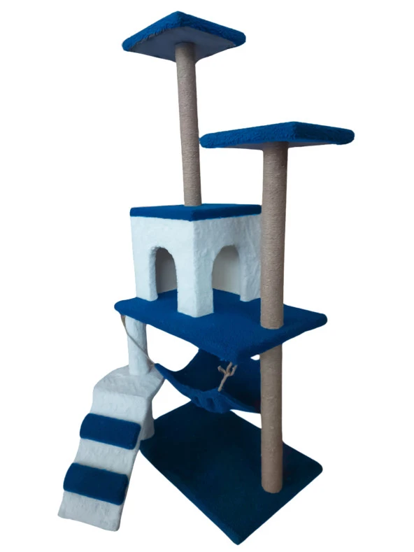 Hamaklı Kedi Evi Kedi Tırmalama Evi Ve Oyun Platformu - 6