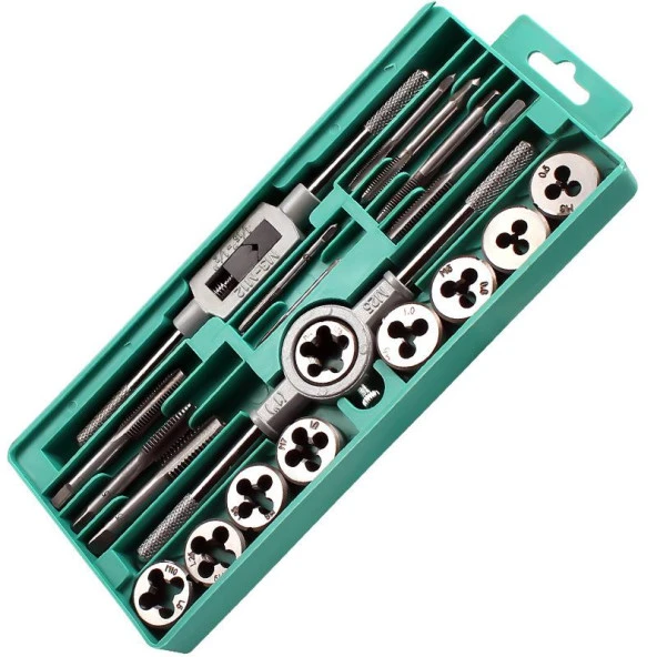 Valkyrie 20 Parça Klavuz Pafta Seti Metrik Set M3-M12 Arası 20li Takım - 6