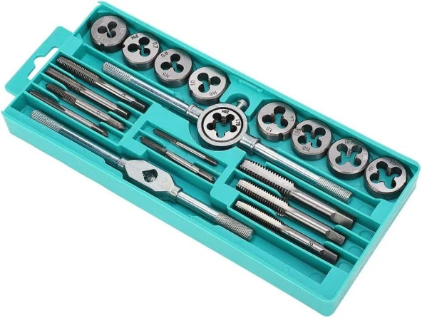 Valkyrie 20 Parça Klavuz Pafta Seti Metrik Set M3-M12 Arası 20li Takım - 9