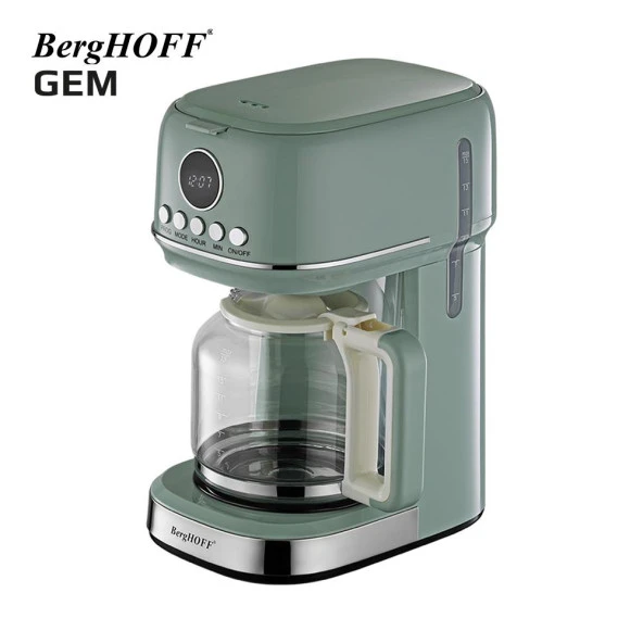 BergHOFF GEM RETRO 15 bardak Mint Yeşil Filtre Kahve Makinesi 7950401