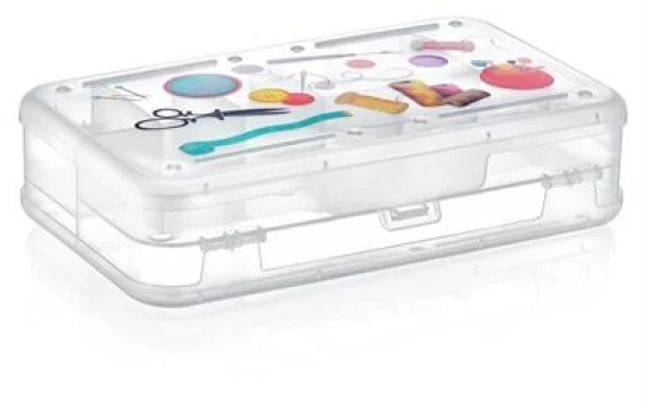 Çift Taraflı Bölmeli Hobi Dikiş Kutusu Takı Kutusu Ardunio Malzeme Kutusu - 3