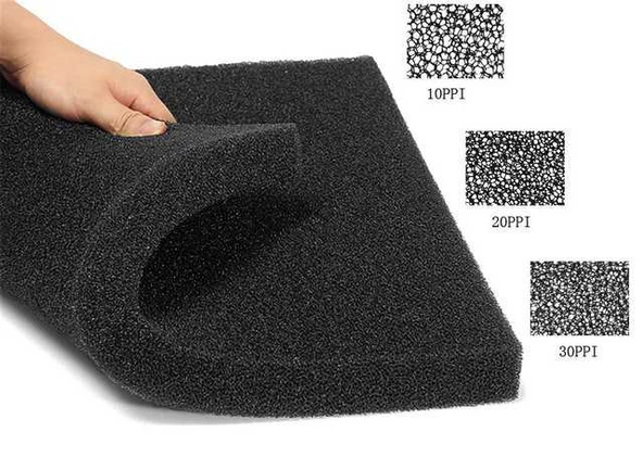 Filtre Süngeri Siyah 10 PPI 50x25x5 cm - 1