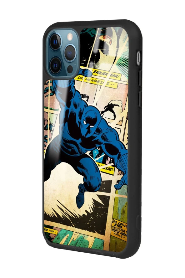 iPhone 13 Pro Black Panther Kara Panter Tasarımlı Glossy Telefon Kılıfı