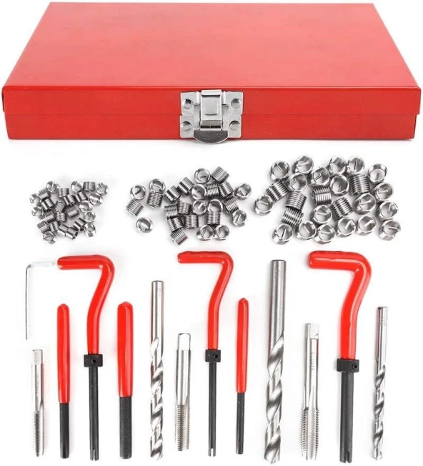 Valkyrie 88 Parça Diş Açma Helicoil Vida Tamir Onarım Seti M6 M8 M10 Profesyonel 1. Kalite - 3