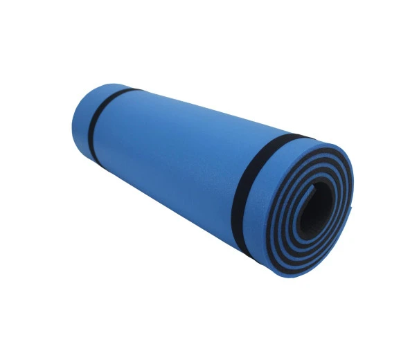 180X55cm 10mm Mavi-Siyah Yoga-Pilates Matı