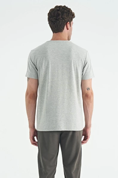 Air Jones Erkek Grimelanj 0 Yaka T-shirt 88218 - Resim 3