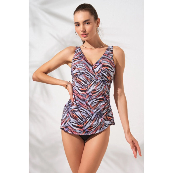 Mara Kruvaze Formlu Tankini Takım TİGER - 3