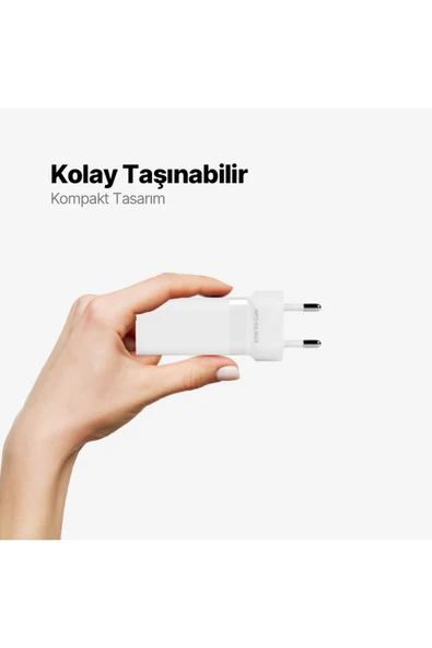 Ttec SmartCharger Trio GAN 65 W Beyaz Hızlı Şarj Adaptörü - 6