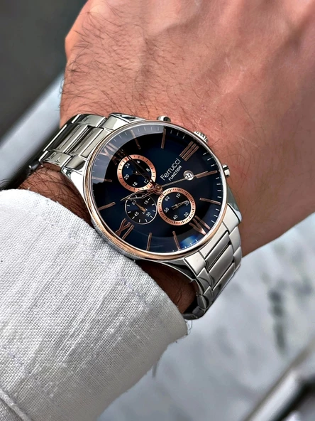 Ferrucci Function FCF.14079FM.03 Multi Fonksiyon Erkek Kol Saati 3 Atm Su Geçirmezlik - Resim 7