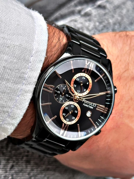 Ferrucci Function FCF.14079FM.08 Multi Fonksiyon Erkek Kol Saati 3 Atm Su Geçirmezlik - Resim 3