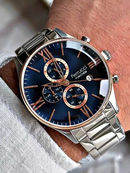Ferrucci Function FCF.14079FM.03 Multi Fonksiyon Erkek Kol Saati 3 Atm Su Geçirmezlik ürün görseli
