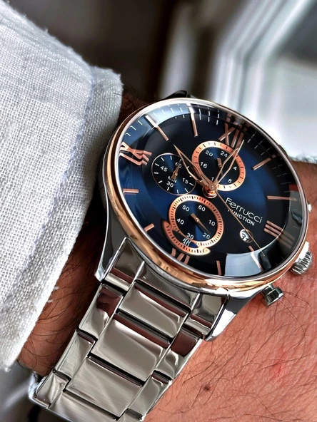 Ferrucci Function FCF.14079FM.03 Multi Fonksiyon Erkek Kol Saati 3 Atm Su Geçirmezlik - Resim 8