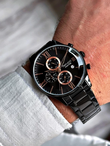 Ferrucci Function FCF.14079FM.08 Multi Fonksiyon Erkek Kol Saati 3 Atm Su Geçirmezlik - Resim 4
