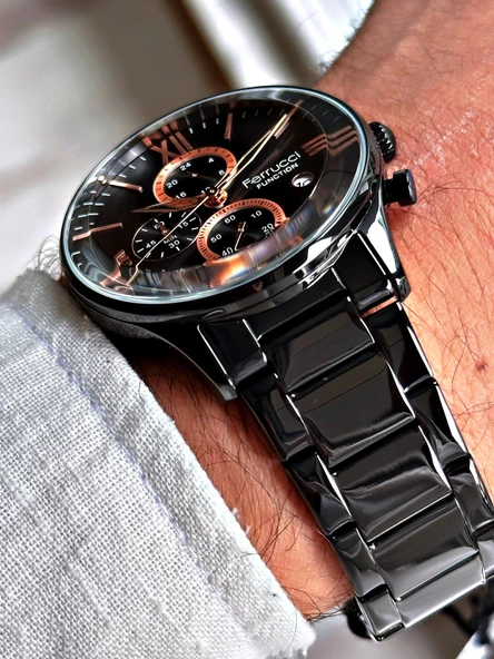 Ferrucci Function FCF.14079FM.08 Multi Fonksiyon Erkek Kol Saati 3 Atm Su Geçirmezlik - Resim 5