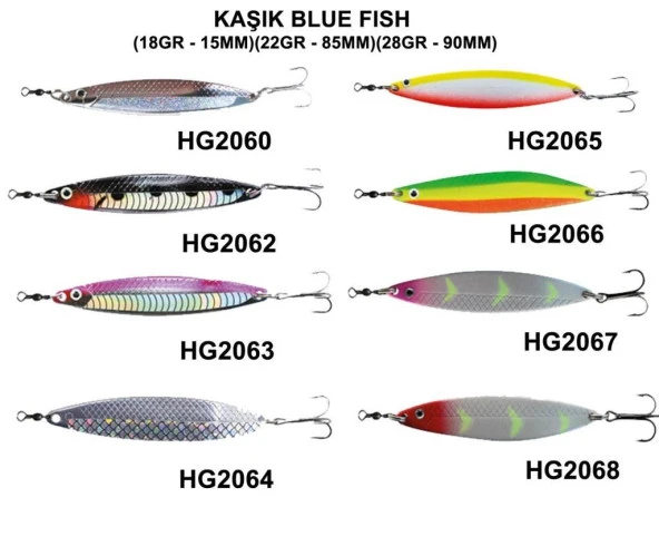 Effe Blue Fish Döner Olta Kaşık 18Gr - 1