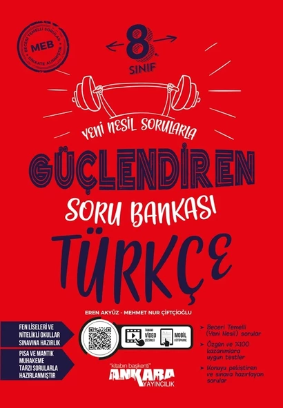 ANKARA YAYINCILIK 8. Sınıf Türkçe Güçlendiren Soru Bankası