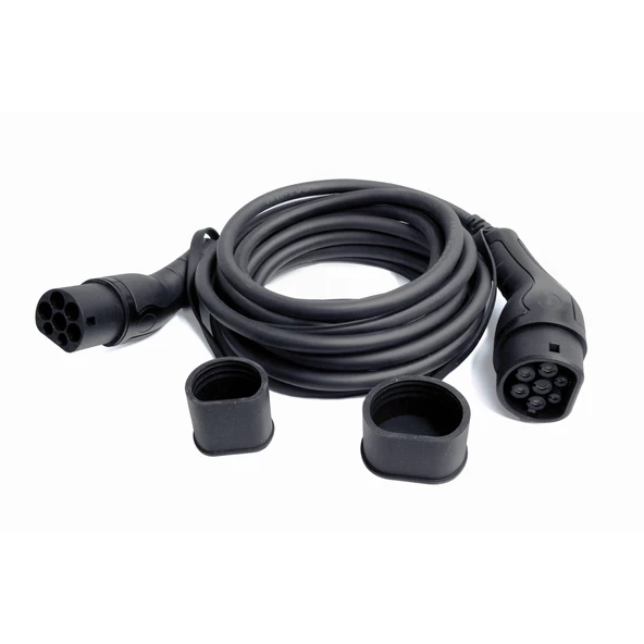 Beek Type2 IEC Elektrikli Araç Şarj Kablosu, 400V / 16A11kWIP55, Düz TPU Kablo, 7.5 metre Beek Type2 to Type2 IEC EV Charging Cable 400V / 16A11kWIP55 Straight TPU Cable, 7.5m