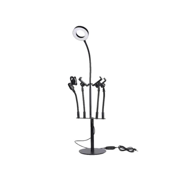 E2M YTB-05 5İN1 METAL IŞIKLI STAND SİYAH