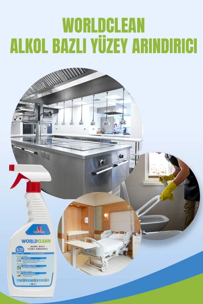 Worldclean Alkol Bazlı Yüzey Arındırıcı 500 ml - 5
