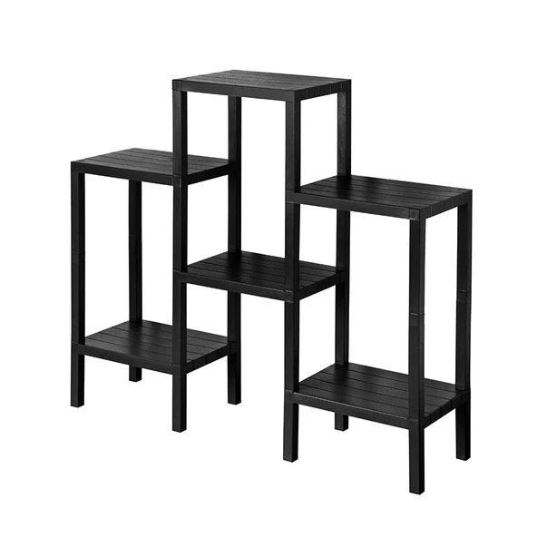 Mithra Life 6 Katlı Plastik Siyah Banyo Mutfak Rafı MIT1045 - 3