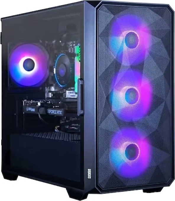 RAMTECH Great V4 Ryzen 5 5500 Rx 580 8Gb E. Kartı 16Gb Ram 512Gb M2 Ssd Gaming Bilgisayar