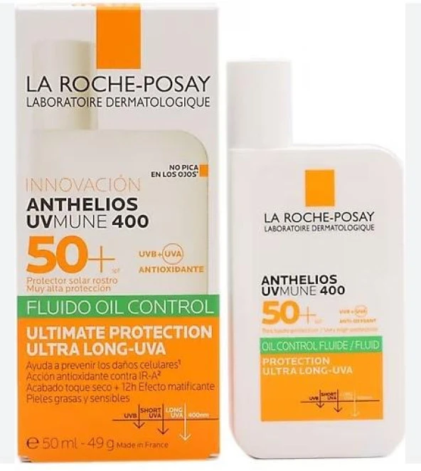 La Roche Posay Anthelios Oil Control Fluid Yüz Güneş Kremi 50 ml