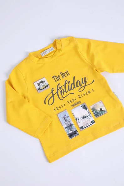 Babyhola Erkek Bebek Çocuk Pamuklu Uzun Kol Pijama Takımı 11905 - 5