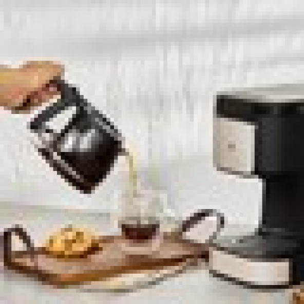 Karaca Just Coffee Aroma 2 In 1 Filtre Kahve ve Çay Demleme Makinesi Bej - 5