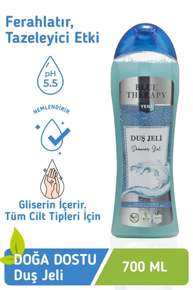 Blue Therapy Vegan Duş Jeli Helal Sertifalı 700 ml - 6