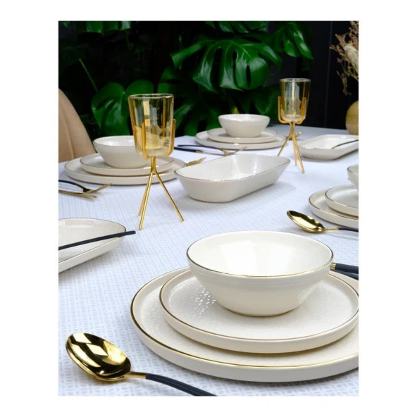 Glore İstanbul Krem Yemek Takımı 31 Parça 68901 - 2