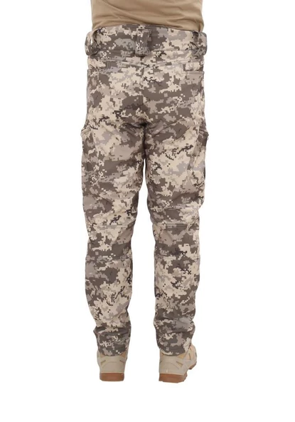 Single Sword Outdoor Softshell Su&Rüzgar  Geçirmez Taktik Erkek Pantolon (İçi Polarlı) - 4