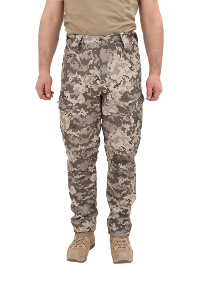 Single Sword Outdoor Softshell Su&Rüzgar Geçirmez Taktik Erkek Pantolon (İçi Polarlı) - 5