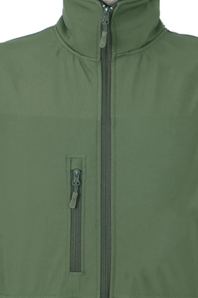 Single Sword Su&Rüzgar Geçirmez Outdoor Softshell Erkek Mont Haki - 4