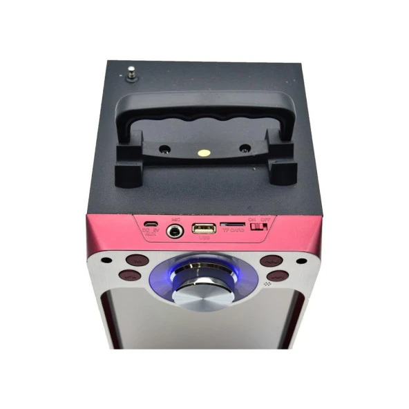 KTS-822S Ledli Kumandalı Bluetooth Hoparlör Usb-Tf-Fm Radyo Siyah - 3